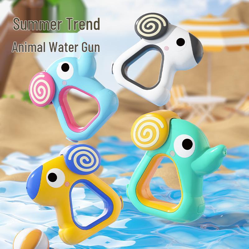 In-Stock Cartoon Eagle Water Gun: Press-Type Handheld Dual Pistols for Kids