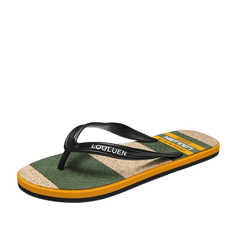 

Мужские пляжные шлепанцы Landway: Летние повседневные шлепанцы с перемычкой для пальца 42 армия зеленый