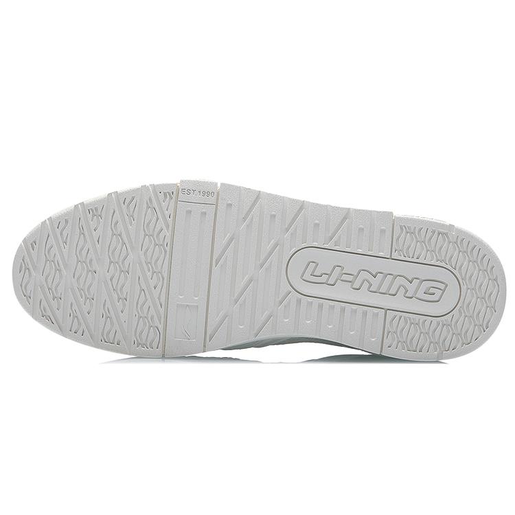 Li Ning 001 BTC Skateboard Shoes Women's Low Top White/Gold AECR002-3