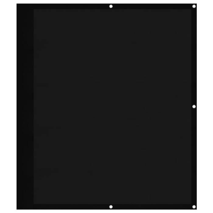 VidaXL Écran de Balcon, Brise-vue de Jardin, Écran de Protection, Écran d'Intimité Terrasse Extérieur, Noir 120x700 cm 100% 4000375