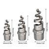 316L Stainless Steel Spiral Nozzle Male Thread Silver Spiral Cone Nozzle Joint Connector Pipe Fitting Water Pipe Fittings