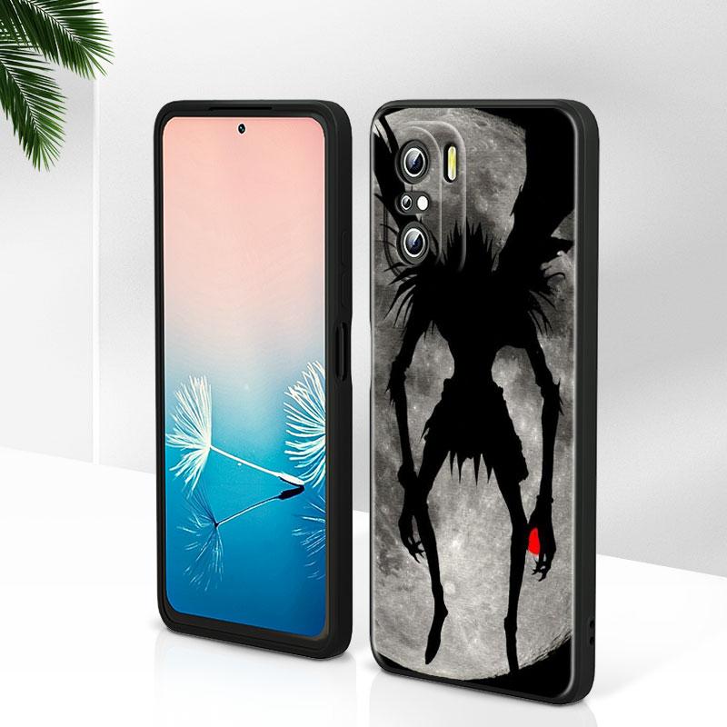 Anime Manga Death Note Ryuk For Xiaomi Redmi Note 12 Turbo 11E 11S 11 11T 10 10S 9 9T 9S Pro Plus 5G Black Phone Case