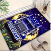 1PC Custom Name Nighttime Truck Journey Theme Floor Mat Ideal for Living Room, Game Rooms, Office, Bedroom,Floor Mat Playful Design
