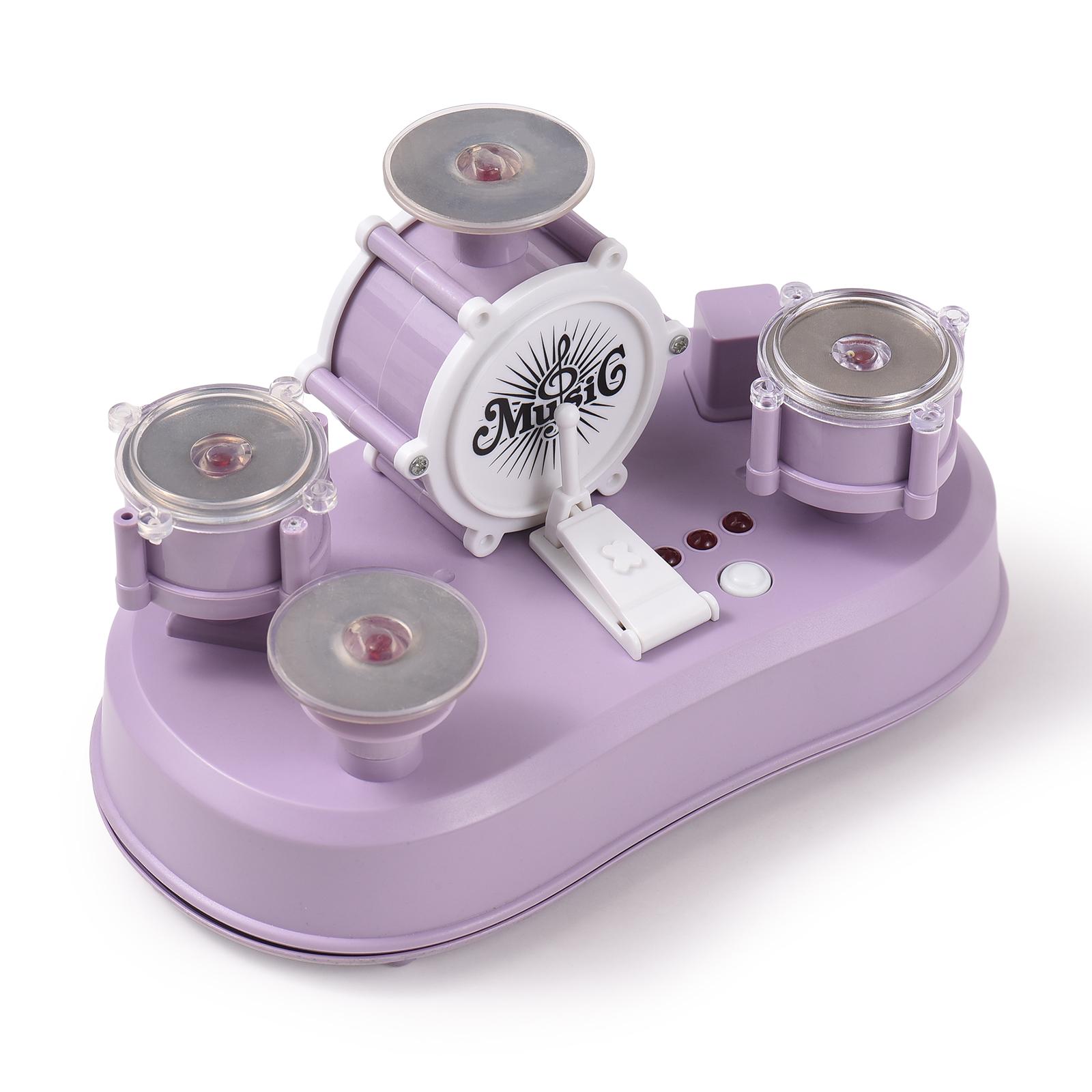 

Мини-барабанная установка, палец, сенсорный барабан, ударный инструмент, ремесленный настольный инструмент, игровой музыкальный инструмент фиолетовый