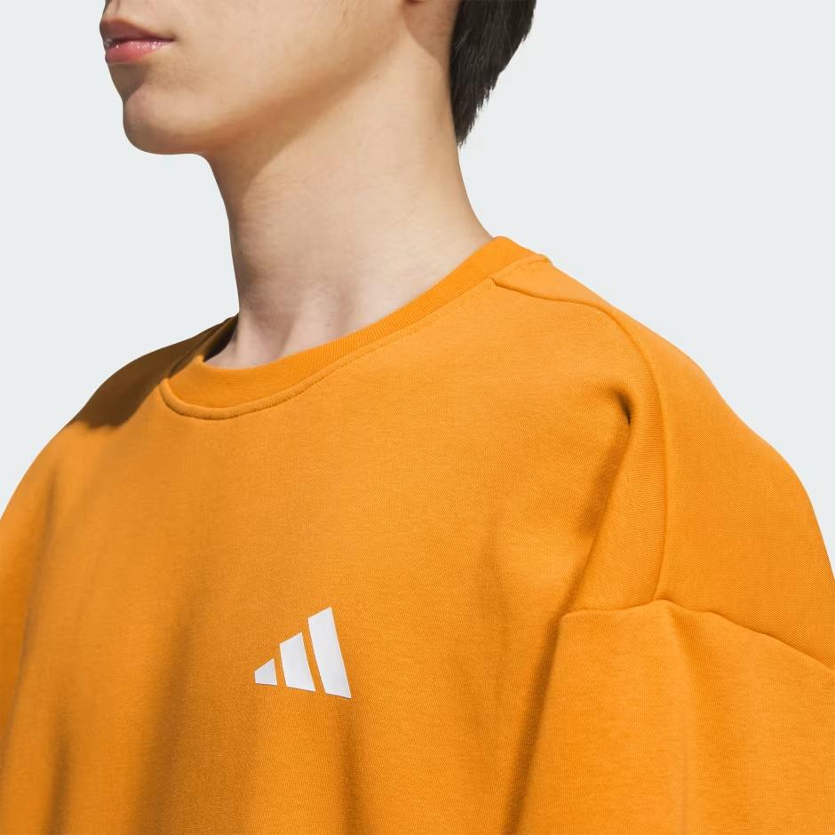 adidas לוגו סוודר פולאובר צווארון עגול שרוול ארוך יוניסקס KF5248