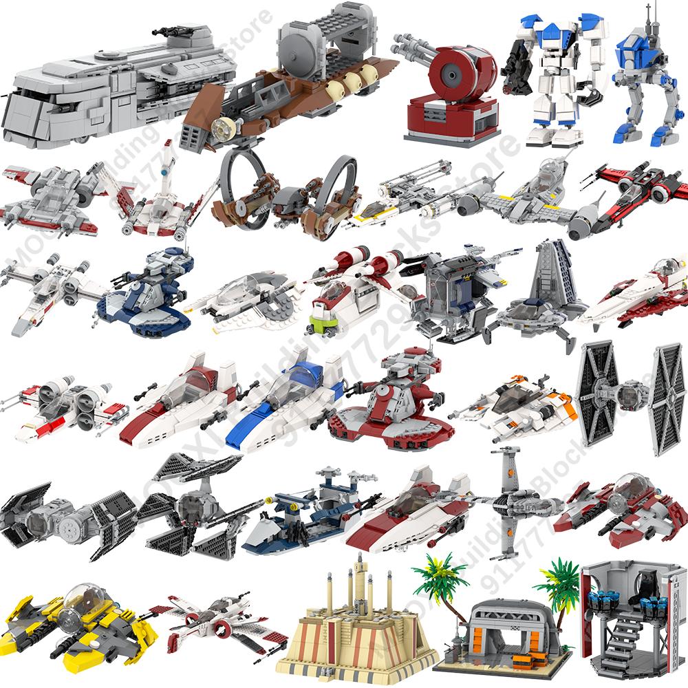 MOOXI Hvězdné války Bojový tank Model Cihličky DIY Dioráma Dospělí Děti Hračky Stavebnice Montessori Dárky Pokojová dekorace