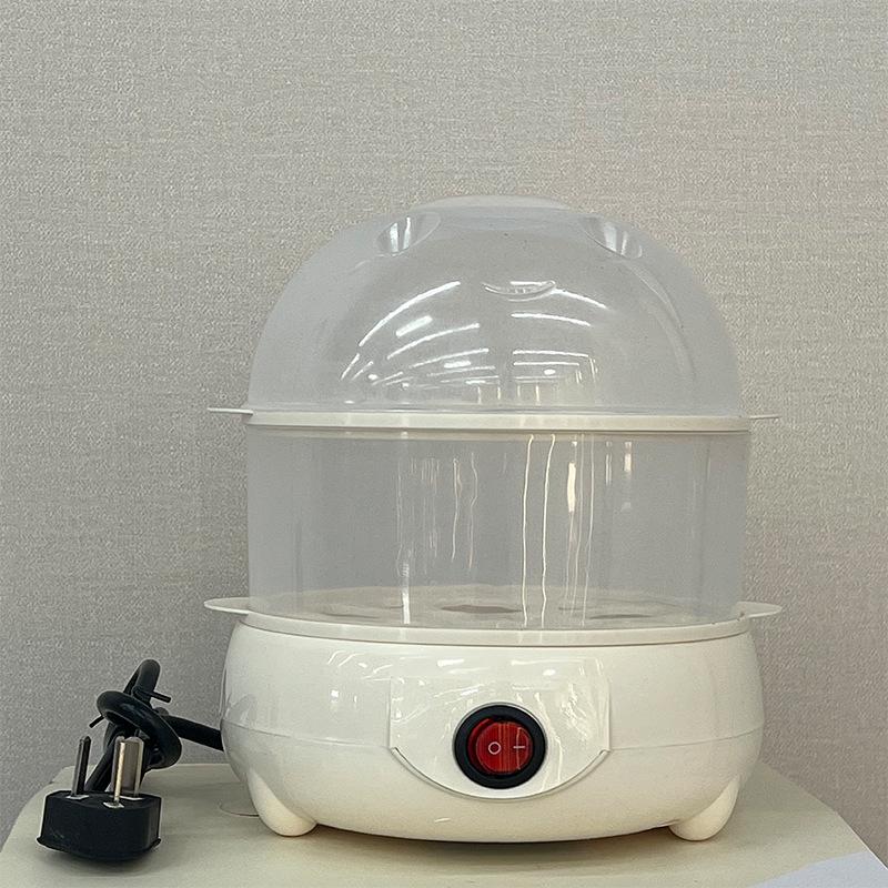 Stainless Steel Double-Layer Egg Steamer: Automatic Mini Breakfast Cooker