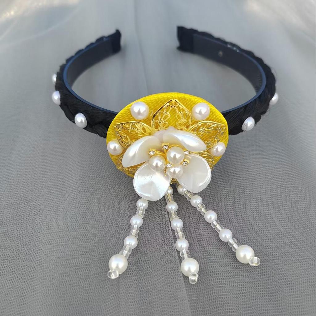 Yanji Princess Korean Ethnic Hair Accessories - Women's Hanbok Headdress & Hair Clips for Stage Performances