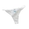 Transparent Lace Thong Women Sweet Style Thin Strap Seamless Underwear Panties Hollow Out Lace Bow Underpants Daily Wear