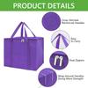 Large Insulated Grocery Shopping Bags Reusable Bag Thermal Zipper Collapsible Tote Cooler Food Transport Hot and Cold