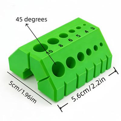 1Pcs Heavy Duty Plastic Drill Guide 45° 90° Angle Drilling Guide Precise Drilling Positioning Tool For Woodworking Diy Accessory