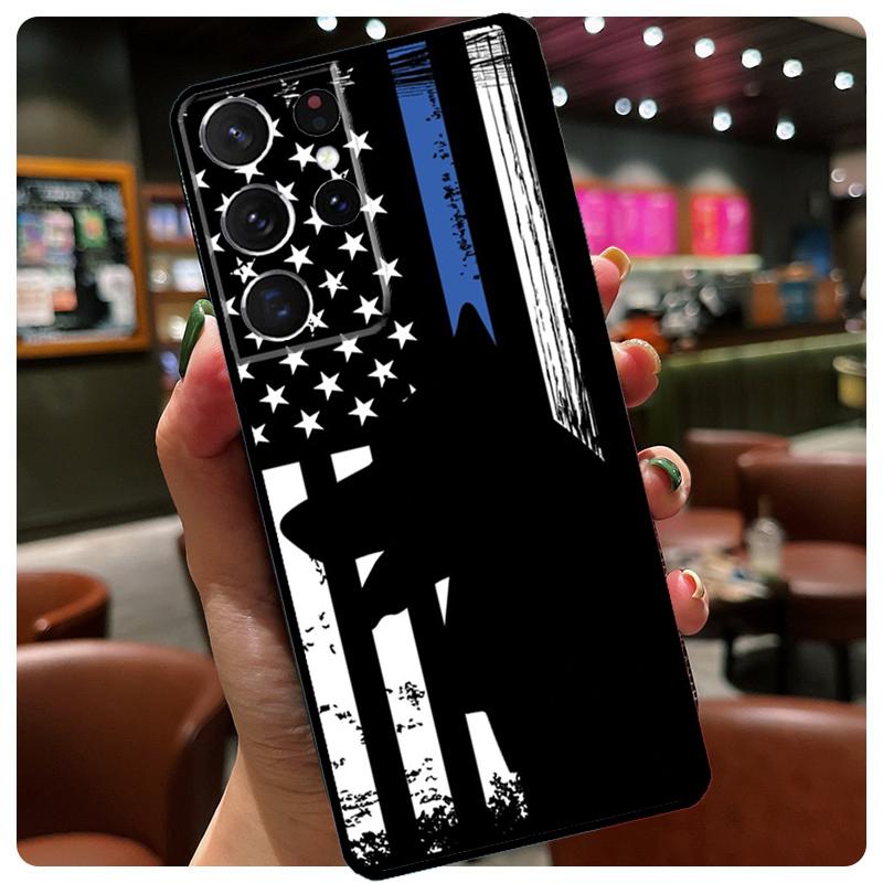 Cartoon German Shepherd Dog Phone Case For Samsung Galaxy S24 Ultra S20 S21 S22 S23 S25 Ultra S9 S10 Plus S25 FE Cover