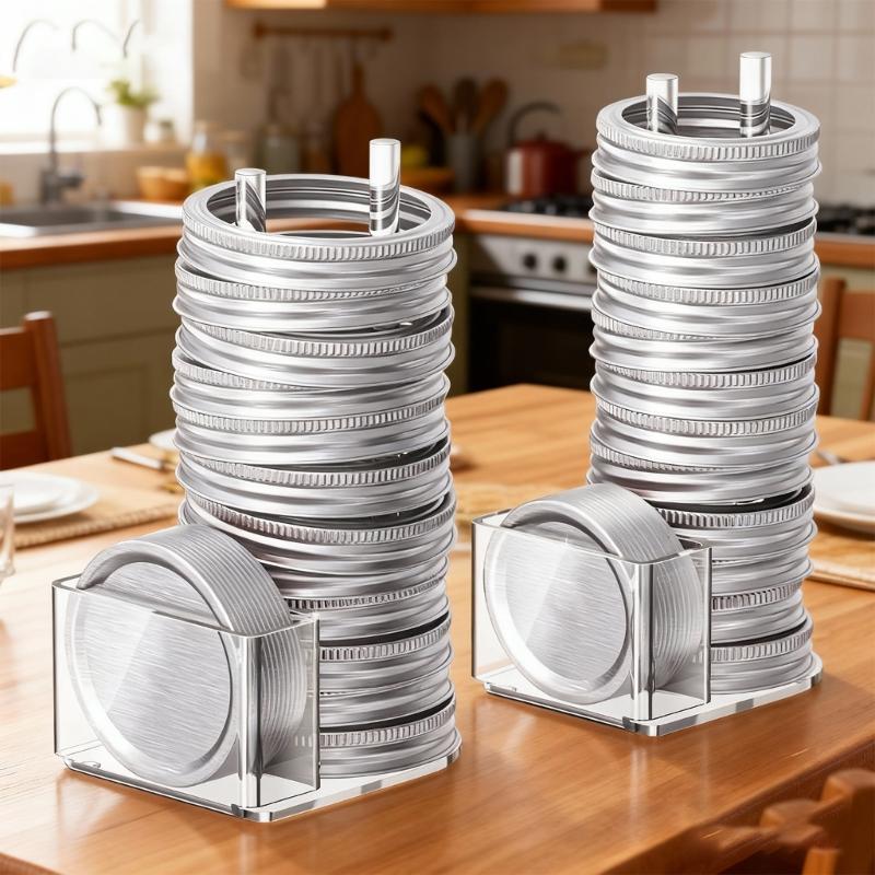 Acryl-Einmachglasdeckel-Organizer für effiziente Lagerung und Organisation Platzsparender Lagerregal für Einmachdeckel