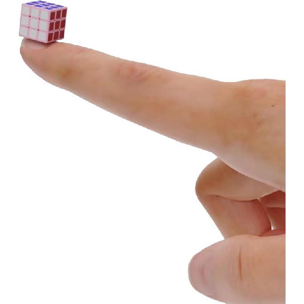 Мини Кубик 3x3 - Cube Lab 1x1x1см Крошечный Кубик 3x3x3 | Маленький Плавный Волшебный Кубик Самый Маленький Кубик Миниатюрный Кубик для Скоростной Сборки Головоломка Игрушка Подарок для Кубика розовый
