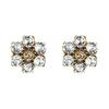 Glänzender Modeschmuck Glänzende Künstliche Kristall Metall Ohrringe Damenohrringe Gold 645685-J1D50-8062