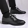 Suit Leather Shoes Autumn British Style Business Dress Soft Sole Black Best Man Wedding Groom Shoes