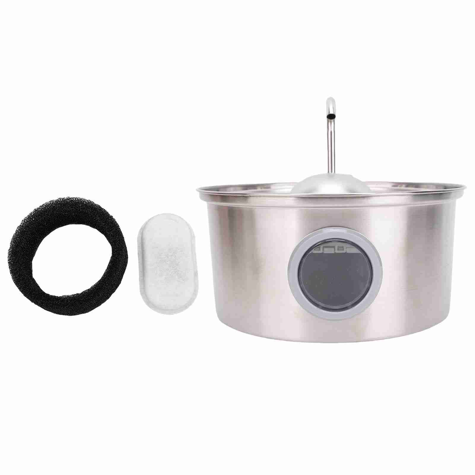 

Dog Water Fountain Simple Cleaning Quiet Stainless Steel Pet Water Fountain Automatic Circulation 3.2L for Drinking