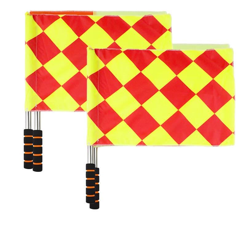 WEZHO Large Grid Football Sideline Flags (2-Pack)