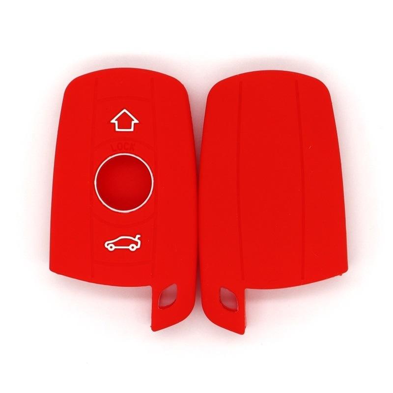 Autoschlüsseletui für BMW 1 3 5 6 Serie E90 E91 E92 E60 Fob 3 Tasten Auto Silikon Autoschlüsselabdeckung
