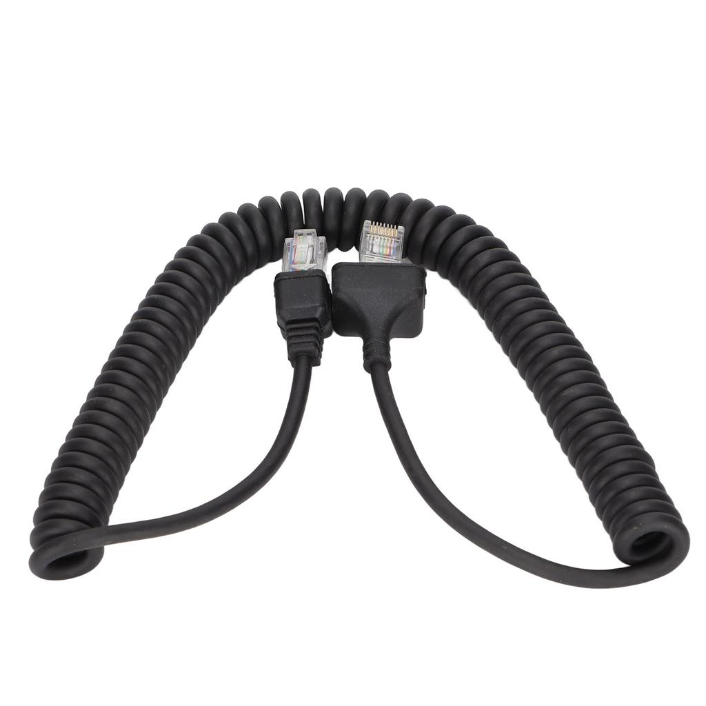 8 Pin Microphone Cable Replacement Speaker Microphone Cord for Kenwood TK‑868G TK‑768G TK‑862G