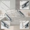 Pull Out Cabinet Organizer Basket Slide Drawer Storage Rack Iron Construction Easy
