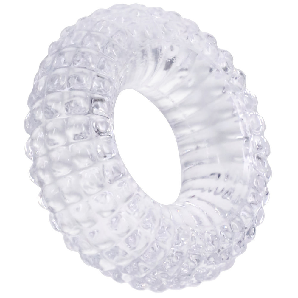 Cockring The Radial 22mm Transparent - RockSolid by Doc Johnson - Cockrings Flexibles