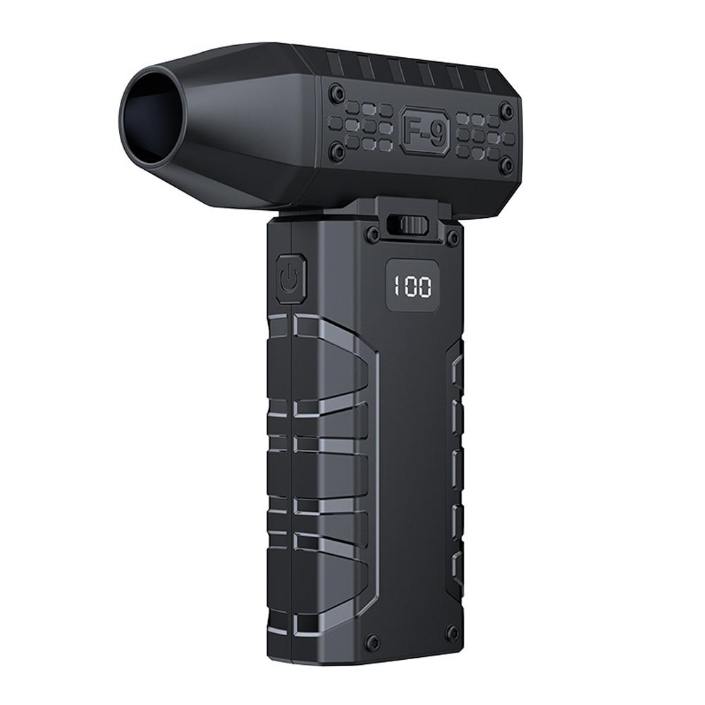 Portable 100 Gears Turbo Jet Fan Blower Multifunctional Hair Dryer Illuminates The Dark Night with Strong Wind Power