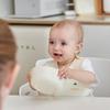 ArtiRabbit Infant's Length-Adjustable Silicone Bib, 1 Piece, 1 Piece, Cream Vanilla