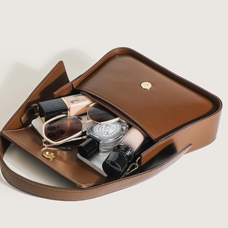 Small Square Bag Female Fashion Shoulder Bags Pu Handheld Bag Axillary Bag Advanced Korean Style Leisure Commuter Crossbody Bags