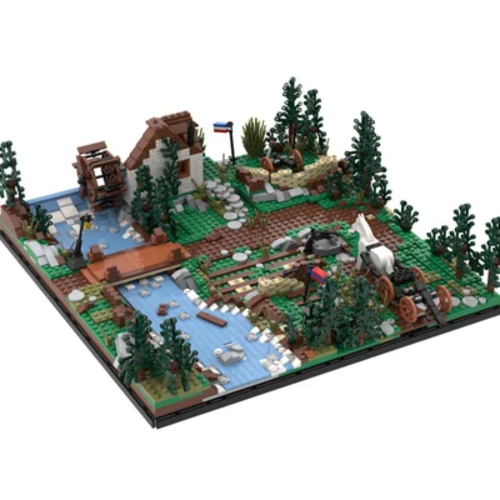 

Окопы Руины Крепости База Строительные Блоки Немецкие Военные Солдаты США Армейские Фигурки Военная Сцена Прибрежный Вид Улицы Кирпичи Игрушки красный