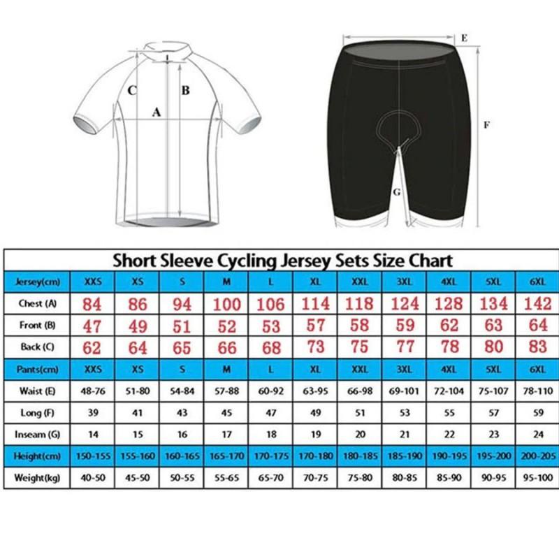 Exclusive Cycling Set Road Mountain Clothes Men Women Short-sleeved Bibs UAE