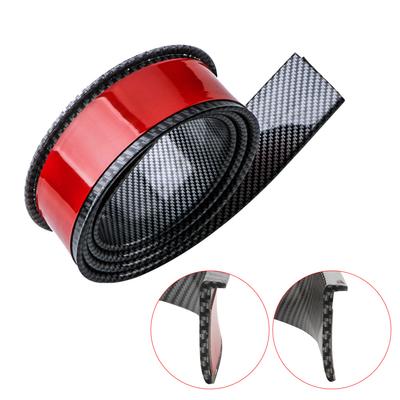 Universal Car Fender Flare Edge Trim 3.8 Meter Length Carbon Fiber PVC Strip Self-Adhesive Wheel Eyebrow Sticker Flare