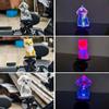 Dog Statue Motorcycle Light Up Decoration Wind Powered Animal Figurine for Motorcycle Handlebar Outdoor Cycling Night Riding