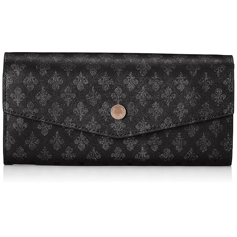 

[Patrick Cox] Cover long wallet [KINGS] Lily pattern kings print standard bicolor Inner L-shaped zipper coin purse included Scratch-resistant material