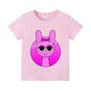 Sprunkis T-Shirt Kids Camisetas Toddler Girls Short Sleeve Tops Boys Cartoon Soft Comfortable Clothes Child Tees Birthday Gift