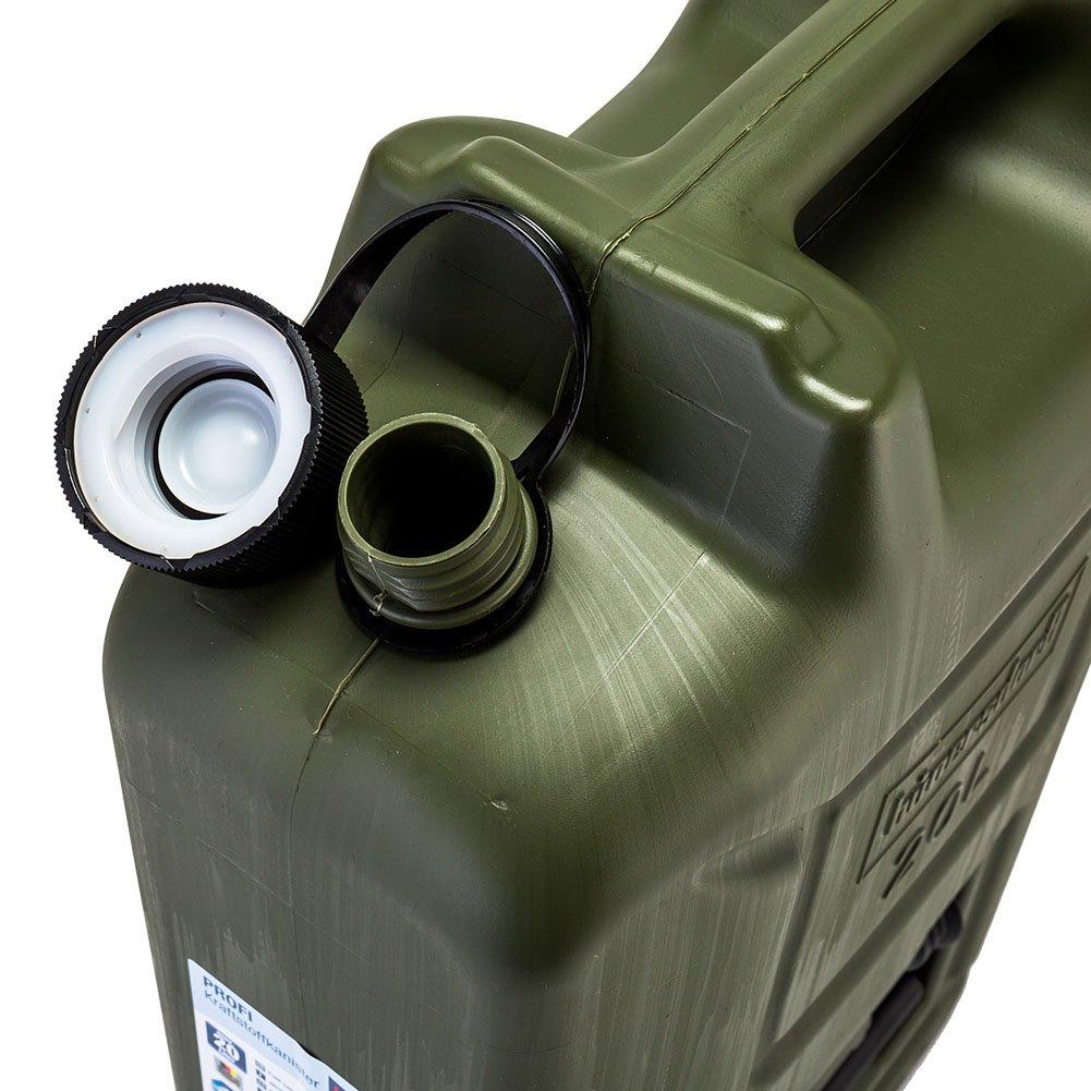 Hunersdorff palivová nádrž Polytank PALIVOVÁ NÁDOBKA PRO 20L Nádrž na vodu 802000 Olivová PALIVOVÁ NÁDOBKA PRO Kanystr kerosinová nádrž Venkovní kempování [Hunersdorff] [Položka]