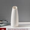 Nordic Minimalist White Ceramic Vase for Hydroponic and Dried Flower Arrangements in Modern Living or Dining Spaces