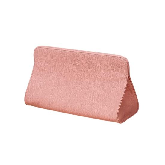 Hair Dryer Storage Bag Waterproof Faux Leather Magnetic Portable Multi-functional Curling Iron розовый