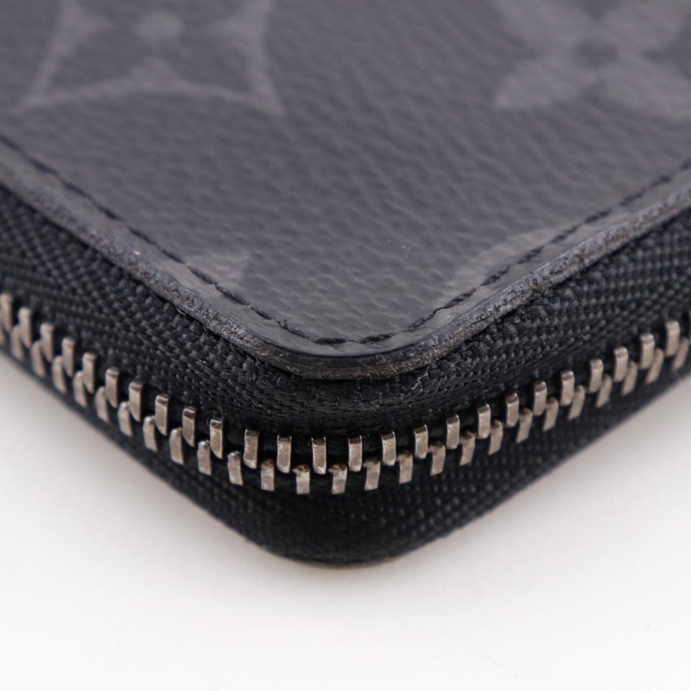LOUIS VUITTON Zippy Coin Purse Vertical Coin Purse M81662 Monogram Eclipse black PVC mens Used