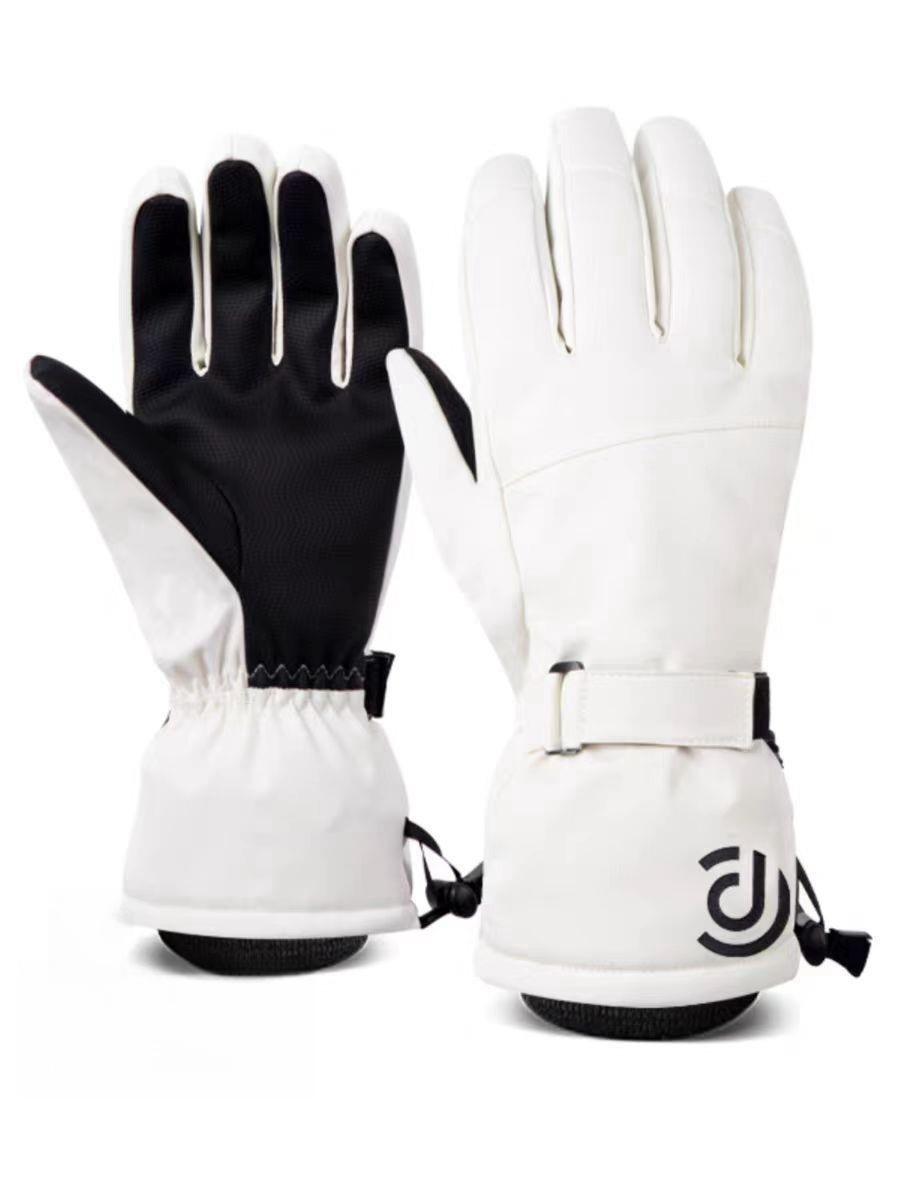 Ski Gloves Winter Warm Fleece Lined Windproof Cold Resistant Touch Screen Unisex Outdoor Cycling Sports Gloves