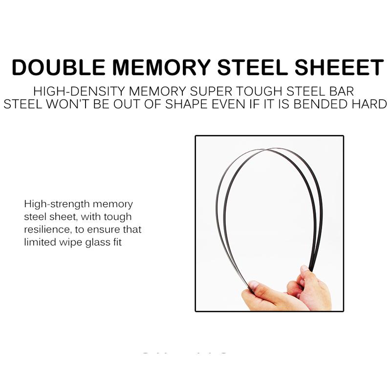 BROSHOO Car Wiper Blade Natural Rubber 2006- For JEEP Compass MK MP Front Windshield Windscreen Cars Accessories