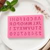 Nonstick Baking Molds for Desserts Alphabet Number Silicone Mold Cake Decorating, Mini Letters 0-9 Fondant Tool, Bakeware Jelly Flexible Non-stick