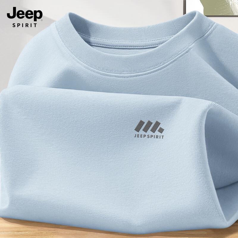 

JEEP SPIRIT Men s Loose Fit Long Sleeve Cotton T-Shirt M