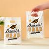 Graduation Decorations Gift Bags Black Gold Class of 2025 Grad Supplies Candy Biscuit Baking Gift Wrapping Favor Bag