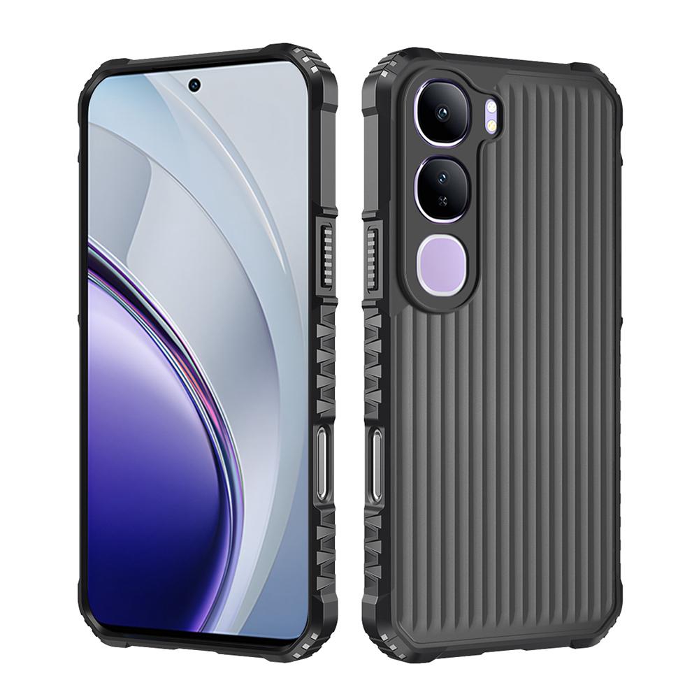 KEYSION Heavy Duty Shockproof Phone Case for VIVO V40 SE 80W V40 Lite Soft Silicone+PC Translucent Matte Back Cover for VIVO Y19S Pro Y200 5G