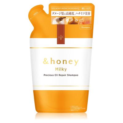 Honey Milky Precious EX Repair Shampoo Refill Creamy Version Up 385ml