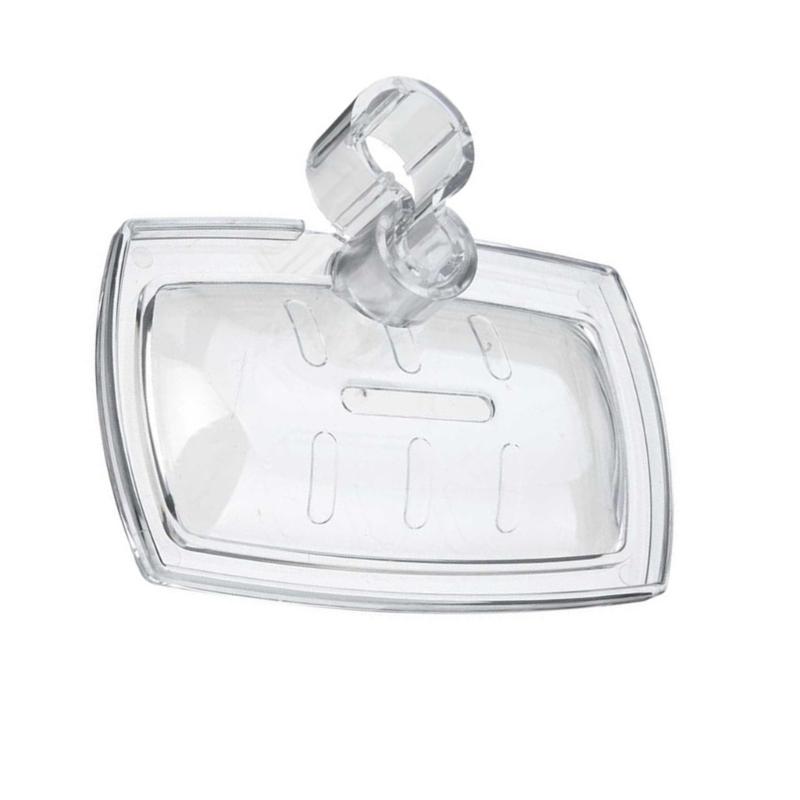 652F Adjustable Shower Rod Soap Dispenser Bathroom Accessory Small Design Easy Installs Rust Resistant Bathrooms Fixture