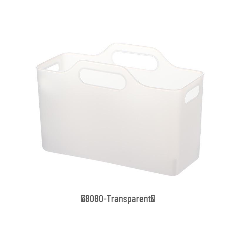 717 Rectangular Plastic Bathroom Storage Basket for Dorms - Organize Small Items & Sundries