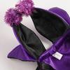 Dog Witch Costume/Devil Horn Hat for Pet Halloween Theme Party Dogs Costume Cloak for Small Cats Dog Cosplay Party Outfit