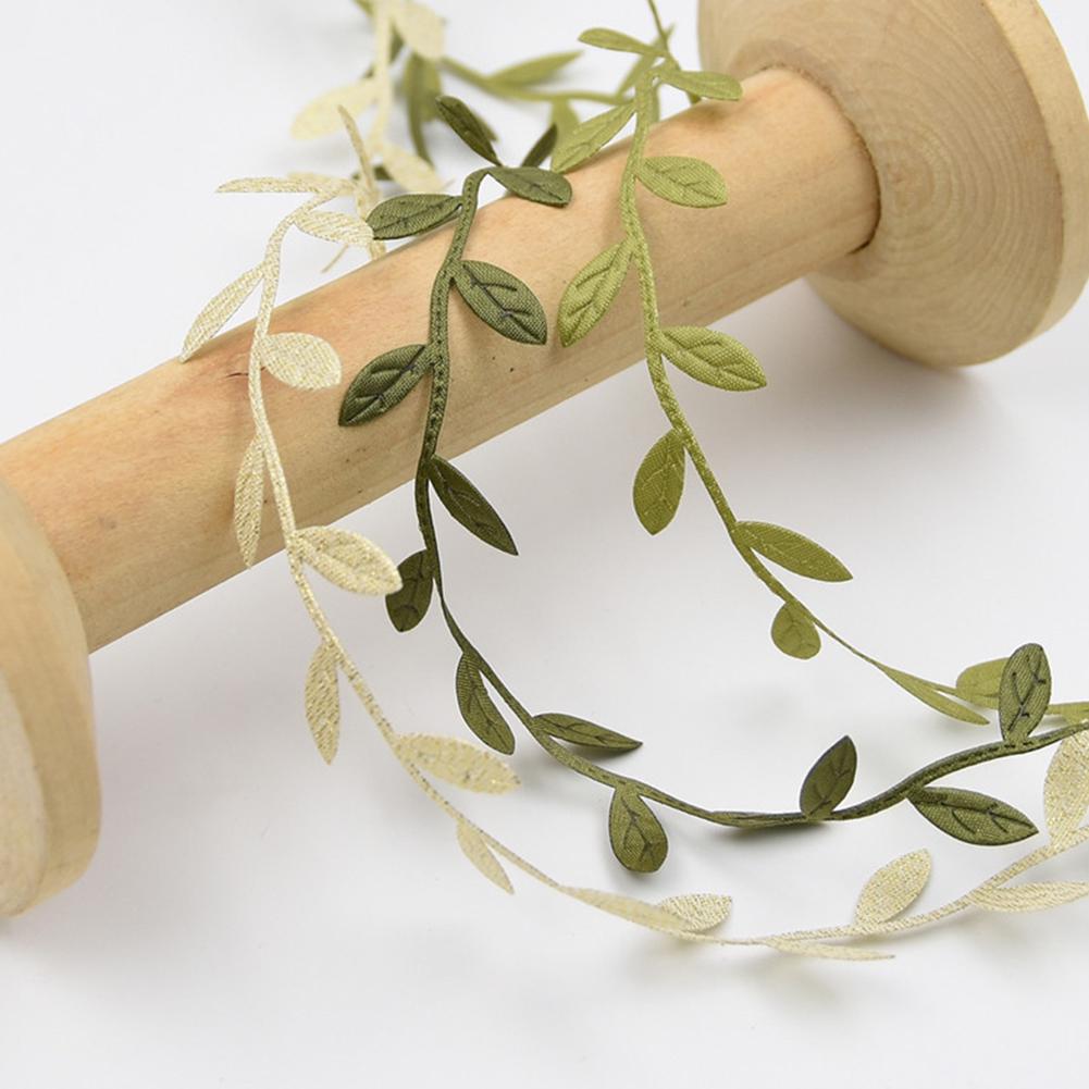 Ribbon Scrapbook DIY 15m Leaves New Christmas Year Crafts Gift Wrapping Ornaments